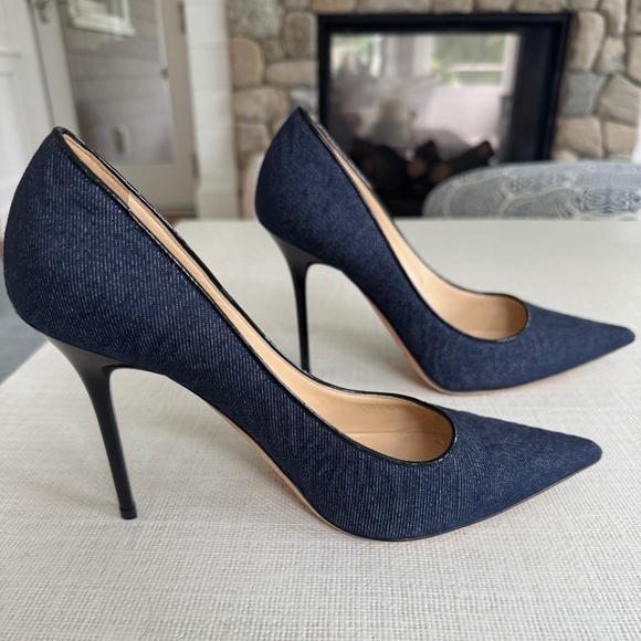 Jimmy Choo Denim Heels - Picture 3 of 6